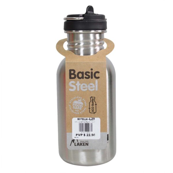 Botella De Agua Lunch Buddies 600 Ml - Diseño Piel/Nude, Con Asa Y Boquilla Que Se Abre Empujando