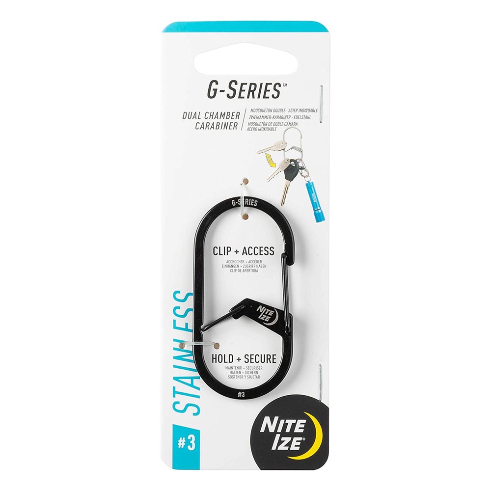 Mosqueton Nite-Ize GS3-01-R6 G-Series Dual Cham #3 BLK