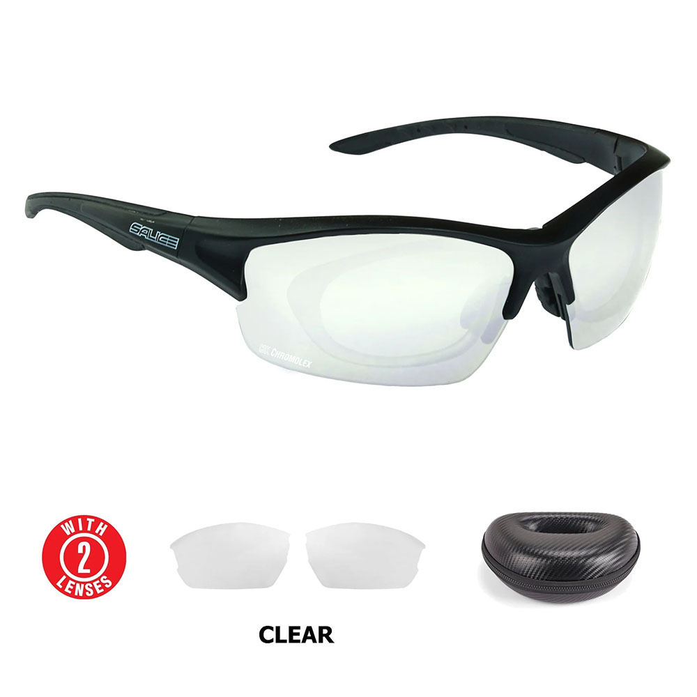 Gafas Salice 838CRX Black+Kitoptik CRX Clear Cat 0-2