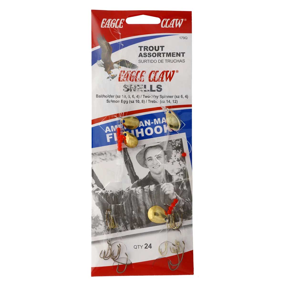 ANZUELOS-E47.jpg Anzuelo Eagle Claw 179QH Trout Snells Asst 24PCS - Image 1