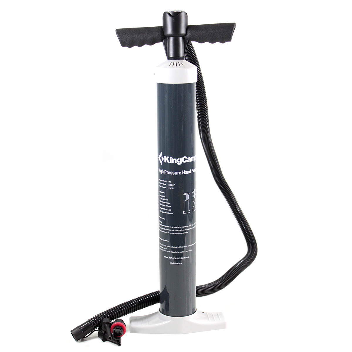 Bombas-K3.jpg Bomba KingCamp KA3762 High Pressure Hand Gray - Image 1