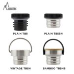 Botella Laken Basic Steel 500ML Tapón Negro - Image 3