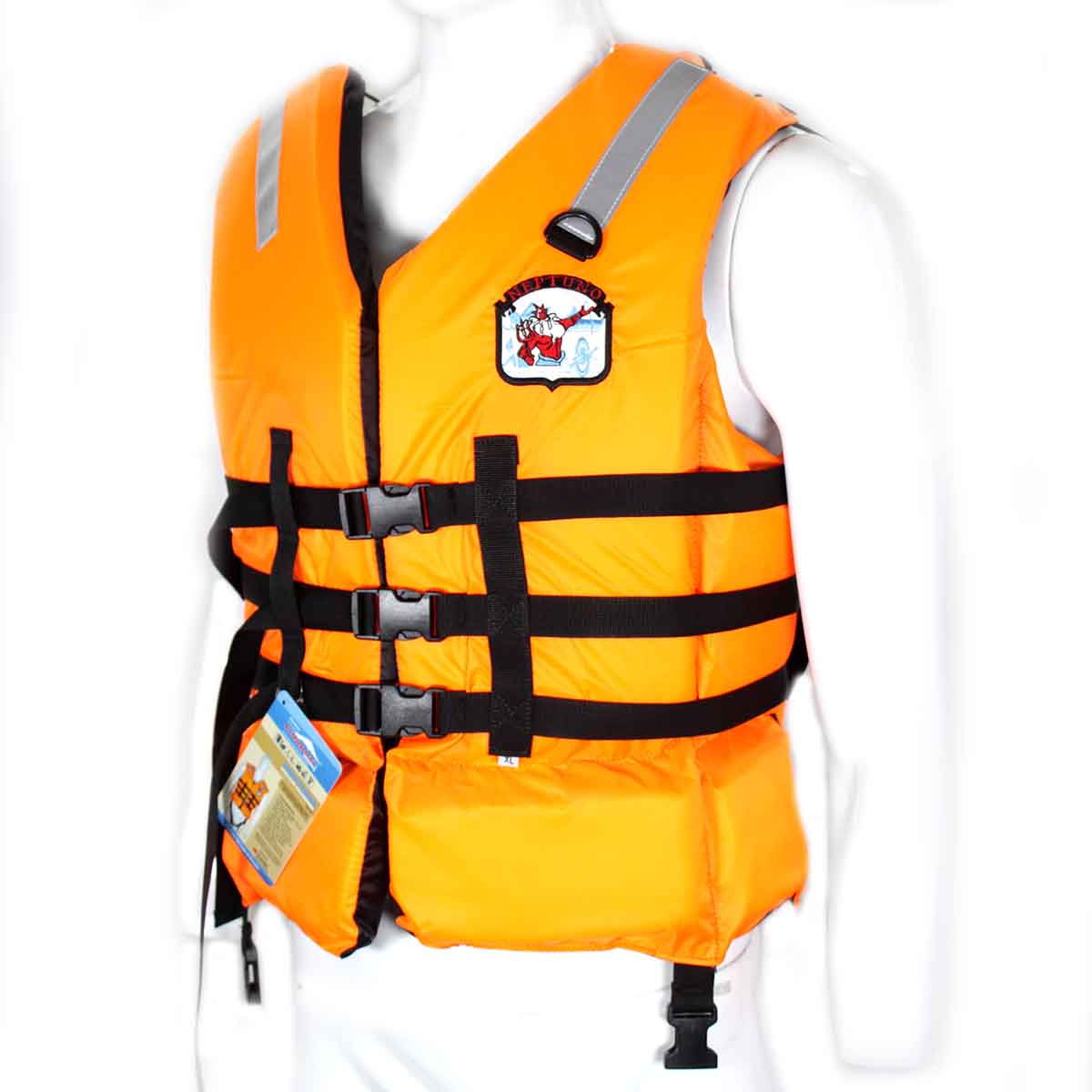 Chaleco-OK1a.jpg Chaleco Salvavidas Neptuno C/Cinta Tomate Tafeta - Image 1