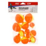 Flotador Eagle Claw 07030-002 Snap-On Assortime 12QTY