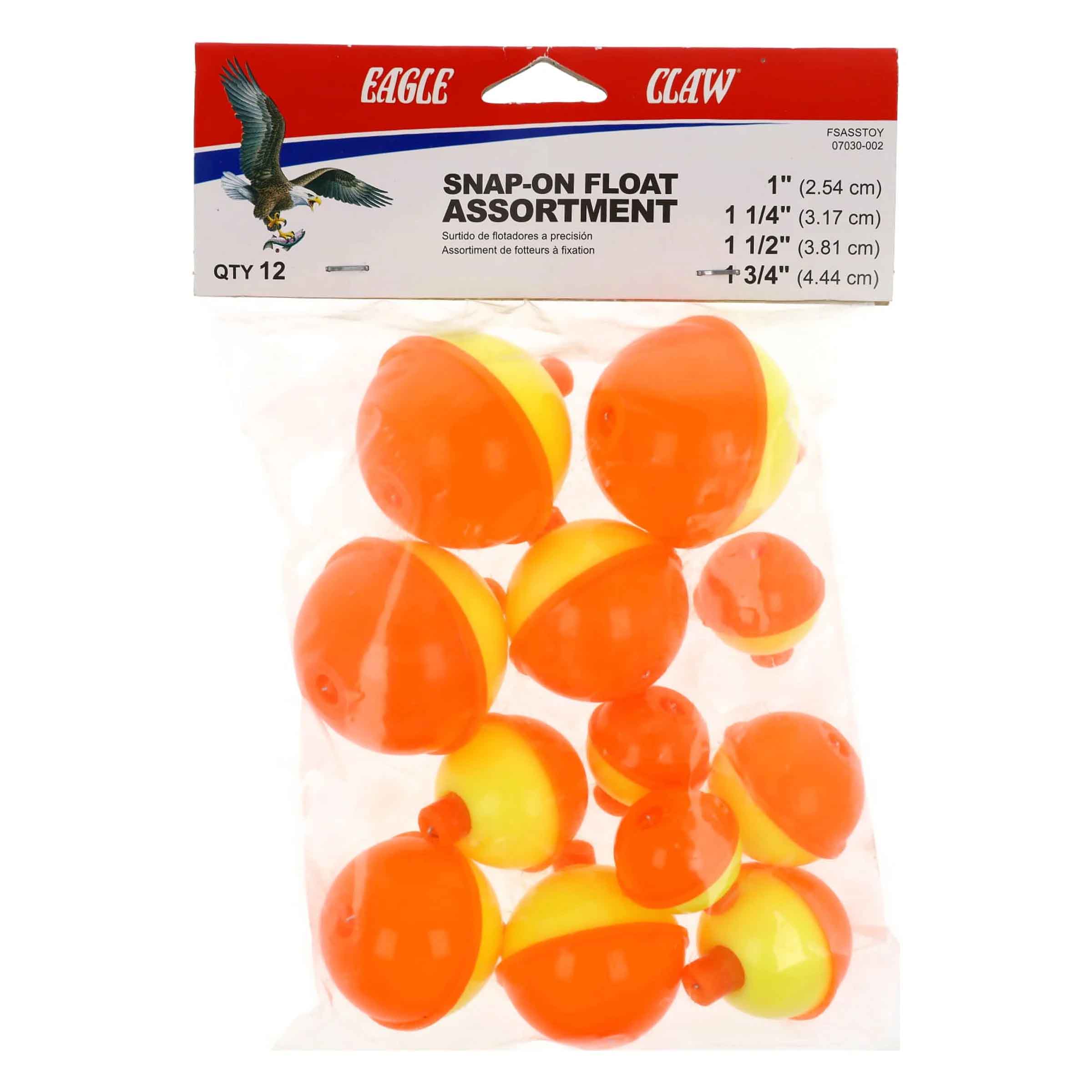 FDlotador-E1.jpg Flotador Eagle Claw 07030-002 Snap-On Assortime 12QTY - Image 1