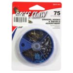 Kit Eagle Claw 05010-001 Anzuelos Pesas Destor 75PK