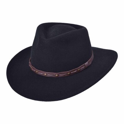 Sombrero Wool Felt Llano Negro 24021.N02