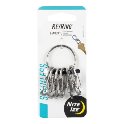 Llavero Nite-Ize KRGS-11-R3 Keyring Steel S-Biner Stain