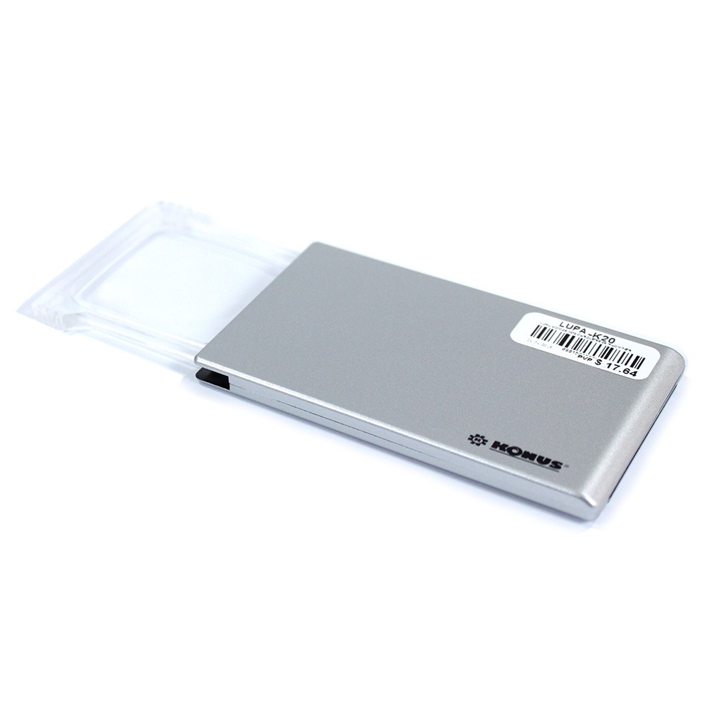 Lupa-K20.jpg Lupa Konus 3382 CARDLENS 2X Magnifier - Image 1