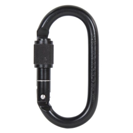 Mosquetón USANG S-507-1KS Oval STEEL Screw Lock BLK