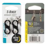 Mosquetones Nite-Ize LSBM-11/01-2R3 Microlock S-Biner BLK - Image 2