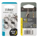 Mosquetones Nite-Ize LSBM-11/01-2R3 Microlock S-Biner BLK - Image 3