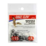 Pesas Eagle Claw 02010-005 #4  Removable Slit Shot 15 PCS