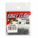Pesas Eagle Claw 02030-001 #B Removable Slit Shot 60PCS