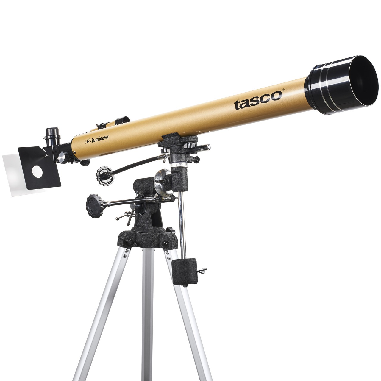 Telescopio-T4c.jpg Telescopio Tasco 40060675 Luminova 60X900MM Gold Refractor - Image 1